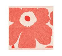 Marimekko Toalla de mano Unikko mini 32x32 cm Blanco roto-rojo anaranjado