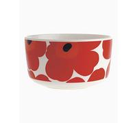 Marimekko Unikko Bowl 5Dl - Bol para bebé, color blanco, rojo y azul