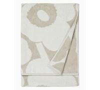 MARIMEKKO Unikko Toalla de baño de algodón de Rizo, con Estampado Floral, 150 x 71 cm, Color Beis