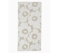 MARIMEKKO Unikko Toalla de mano de algodón de rizo, con estampado floral, 71 x 51 cm, color beis