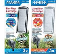 Marina (3 de cada uno) cartuchos de carbono con filtro delgado y cartuchos de cerámica Zeolite Plus