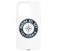 Marina Del Rey California USA Yacht Club Marina Navegación Carcasa para iPhone 15 Pro