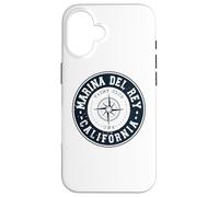 Marina Del Rey California USA Yacht Club Marina Navegación Carcasa para iPhone 16