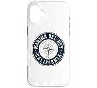 Marina Del Rey California USA Yacht Club Marina Navegación Carcasa para iPhone 16 Plus