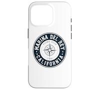 Marina Del Rey California USA Yacht Club Marina Navegación Carcasa para iPhone 16 Pro