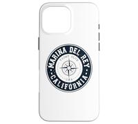 Marina Del Rey California USA Yacht Club Marina Navegación Carcasa para iPhone 16 Pro Max