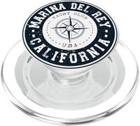 Marina Del Rey California USA Yacht Club Marina Navegación PopSockets PopGrip para MagSafe