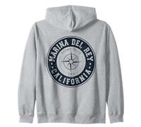 Marina Del Rey California USA Yacht Club Marina Navegación Sudadera con Capucha