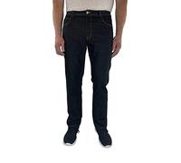 Marina del Rey Pantalones vaqueros para hombre, tallas grandes, corte regular, con cintura elástica, Peter, Negro , 68 Grande
