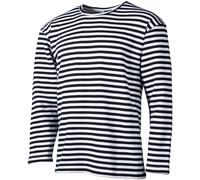 Marina Jersey Invierno XS-4XL de Rayas Azul-Blanco Rusa Marinero Camiseta Largo