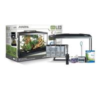 Marina Kit de acuario 75 L con iluminación LED, vidrio transparente