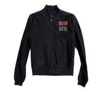 MARINA MILITARE Chaqueta de hombre de aviación naval MYJ180 04 azul original PE talla L color azul, turquesa