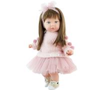 Marina & Pau Muñeca con cuerpo suave de 40 - 45 cm - Muñeca de tela suave para niños con ropa (Vicky, 45 cm)