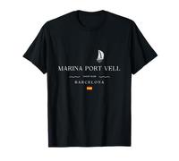 Marina Port Vell Barcelona Club Náutico Marina España Navegación Camiseta