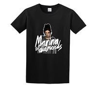 Marina The Diamonds Pop Art Final T-Shirt Graphic tee Printed Top Mens Black Shirt L