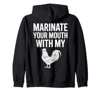 Marina tu Boca con mi Humor Divertido de Granja de Gallo Sudadera con Capucha
