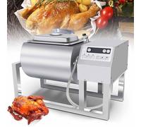 Marinador al vacío para carne y verduras, capacidad de 36 libras, marinado en 15 minutos, rotación bidireccional, control de 3 velocidades para preparación comercial de alimentos