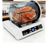 Marinador de Tambor al Vacío de 5L, Máquina de Batido de Carne y Verduras con Temporizador Ajustable, Infusión Rápida de Sabor para Pollo, Res y Bistec en 15 Minutos, para Hogar o Cocina Pequeña
