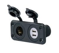 Marinco 69-12VCOMBO Entrada Mechero y Doble USB, 12 V