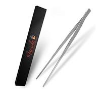 Marindo Pinzas de Cocina 30 cm de Largo, de Acero Inoxidable, aptas para lavavajillas, Rectas (Acero Inoxidable)