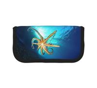 Marine Biology - Estuche pequeño para lápices, estuche estético para lápices, bolsa de almacenamiento para bolígrafos, oficina, Black, Talla única, Organizador de bolsas