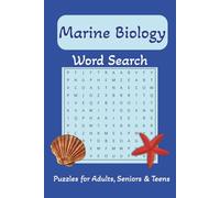 Marine Biology Word Search Puzzle Book: Word Searches with Easy to Read Print about Marine Biology, Ocean, Sea Creatures and More | 6x9 Inches, 110 ... Gift for Vacations, Holidays, and Free Times