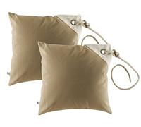 Marine Business - Siesta Waterproof and Windproof Cushion Case, Color Beige (2 pcs)