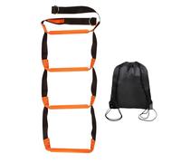 Marine Climbing Stairs - Pp Stainless Steel Kayak Ladder | Compact Size 4-Step Dock Boarding Rope Ladder | Portable Accessory with Storage Bag for Canoeing Swimming Yacht Motorboat Water Activities Ou