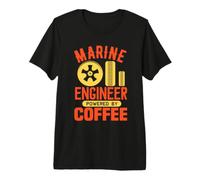 Marine Coffee Engineer Funny Engineering Job Titiles Camiseta Premium