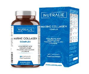 Marine Collagen Complex Nutralie 60Caps - Colágeno marino con ácido hialurónico y Q10