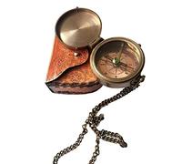 Marine Collection Mart Brújula de latón con Grabado náutico, Bolsillo magnético direccional, Regalo Personalizado para Camping, Senderismo y Turismo