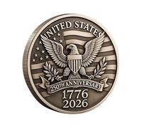 Marine Corps Challenge Coin - 2025 Commemorative 3D Acrylic Collectible | Moneda de diseño artístico para cumpleaños, graduación, familia, entusiastas y familias.