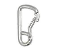 Marine Hook - 80mm Safety Spring Hook | 316 Marine Grade Stainless Steel Carabiner, Heavy Duty Boat Clip For Diving Weight Belts Sailing Ropes Rigging Camping Marines Hardware