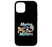 Marine Life Matters Ocean Conservation Sea Animals Carcasa para iPhone 12/12 Pro