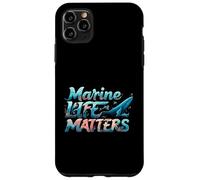 Marine Life Matters Ocean Conservation Whale Coral Design Carcasa para iPhone 11 Pro MAX