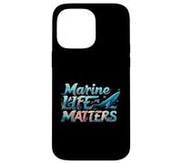 Marine Life Matters Ocean Conservation Whale Coral Design Carcasa para iPhone 14 Pro MAX