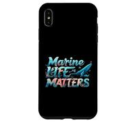 Marine Life Matters Ocean Conservation Whale Coral Design Carcasa para iPhone XS MAX