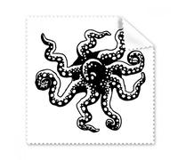Marine Life Octopus - Limpiador de pantalla para gafas de limpieza, color negro, 5 unidades