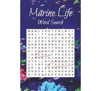 Marine Life Word Search: Fun Marine Themed Word Find Puzzle for Adults, Seniors and Teens