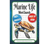 Marine Life Word Search Puzzle Book: Word Searches with Easy to Read Print about Marine Life, Oceans, Sharks, and More | 6x9 inches, 110 pages | 50+ ... Gift for Vacations, Holidays, and Free Times