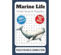 Marine Life Word Search Puzzle Book: Word Searches with Easy to Read Print about Marine Life, Sea Creatures, Oceans, and More | 6x9 inches, 110 pages ... … Gift for Vacations, Holidays and Free Times