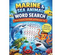 Marine & Sea Animal Word Search - Ocean Creatures, Coral Reefs, and Underwater Fun!: Large Print Word Find Activity Book with 390 Words, 60 Puzzles and Answer Key