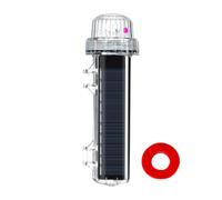 Marine Signal Light - Weather Resistant Solar Navigation Beacon, Smart Automatic Warning Lamp, Waterproof Light Control Device Featuring Efficient Energy Collection Supporting Safe Water Travel