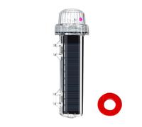 Marine Signal Light - Weather Resistant Solar Navigation Beacon, Smart Automatic Warning Lamp, Waterproof Light Control Device Featuring Efficient Energy Collection Supporting Safe Water Travel