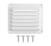 Marine Vent Cover - Louvered Boat Vents | Square Nylon Air Grille | Exhaust Vent for Heat Dissipation, Universal for RVs Yachts Trailers Caravans, Wall And Ceiling Mount (14 x 12,3 x 1,6 cm)