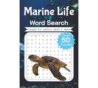 Marine Word Search Puzzle Book: Word Searches with Easy to Read Print about the Ocean, Sea Life, Maritime, and More │ 6x9 inches, 110 pages │ 50+ Puzzles… │Gift for Vacations, Holidays, and Relaxation