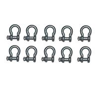 MarineNow Grillete de arco galvanizado tipo EE. UU. de 1,27 cm con pasador de tornillo de gran tamaño para anclaje, remolque, recuperación todoterreno (1/2 pulgada con pin de 5/8 pulgadas, 3 libras