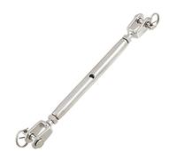 MarineNow Jaw Jaw Closed Body Marine Turnbuckle 316 Stainless Steel Pick Size and Pack Quantity 8mm 01Pack