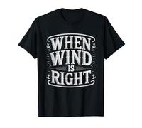 Marinero De Fin Semana Cuando Sopla El Viento Estilo Escape Camiseta
