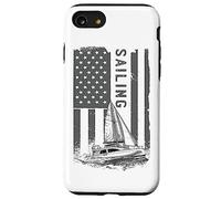 Marineros Barco vela Navegando Velero USA-Flag Yachting Carcasa para iPhone SE (2020) / 7 / 8